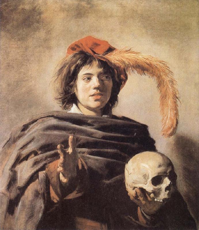 Frans Hals Young man with a skull